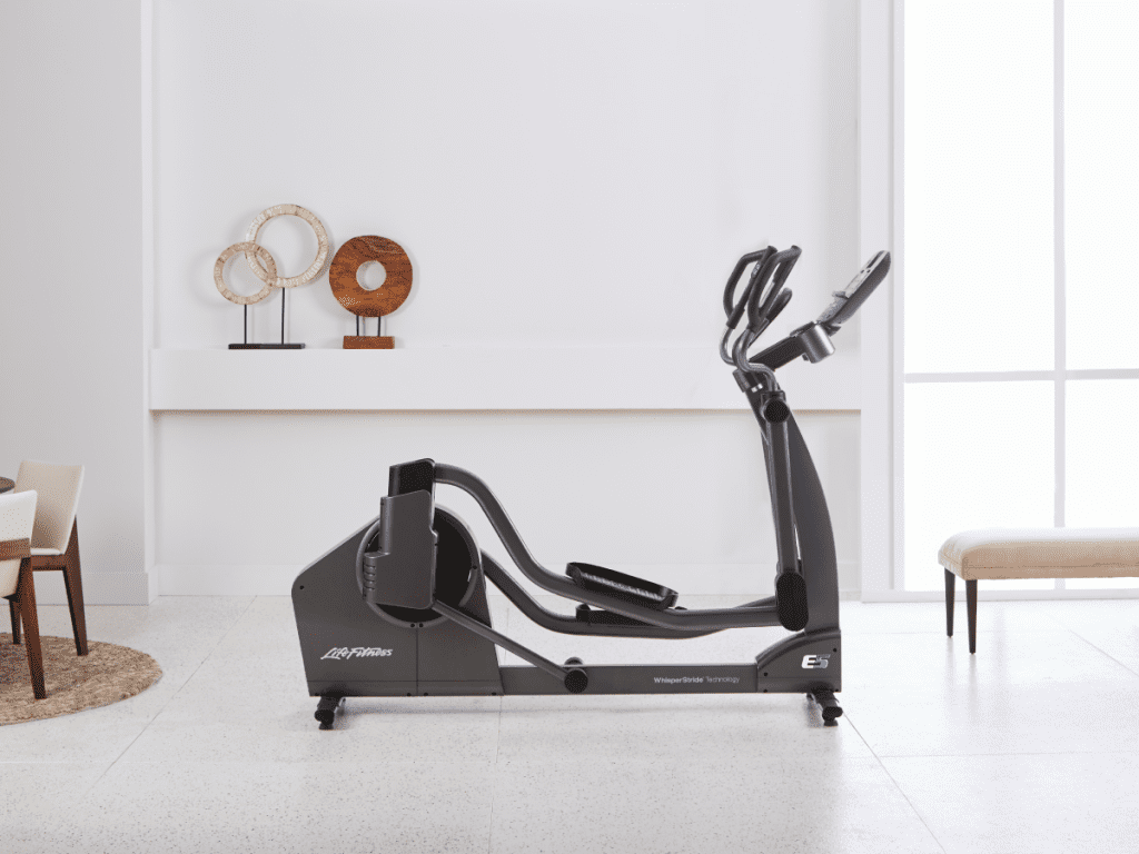 Exercise bike in home studio